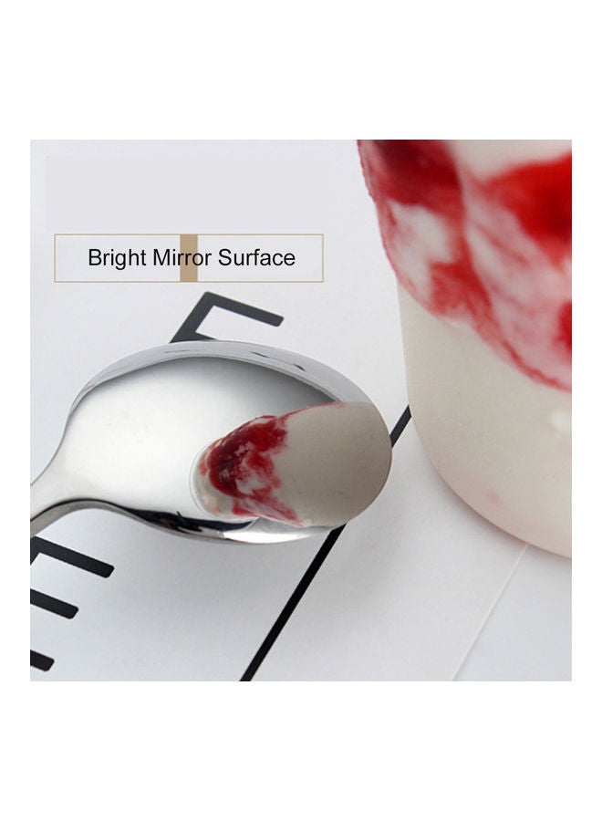 9-inch Iced Tea Spoon Stainless Steel Long Handle Milkshake Coffee Stirring Titanium Plating Black 24*2.6*3.5cm - Image 5